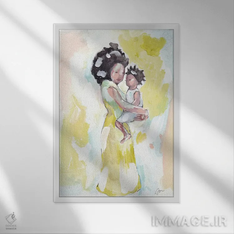 تابلو دکوراتیو عشق بدون قید و شرط اثر جسیکا مینگو - نمای قابدار سفید