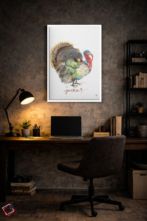 تابلو دکوراتیو جمع کردن بوقلمون اثر جسیکا مینگو - D5W