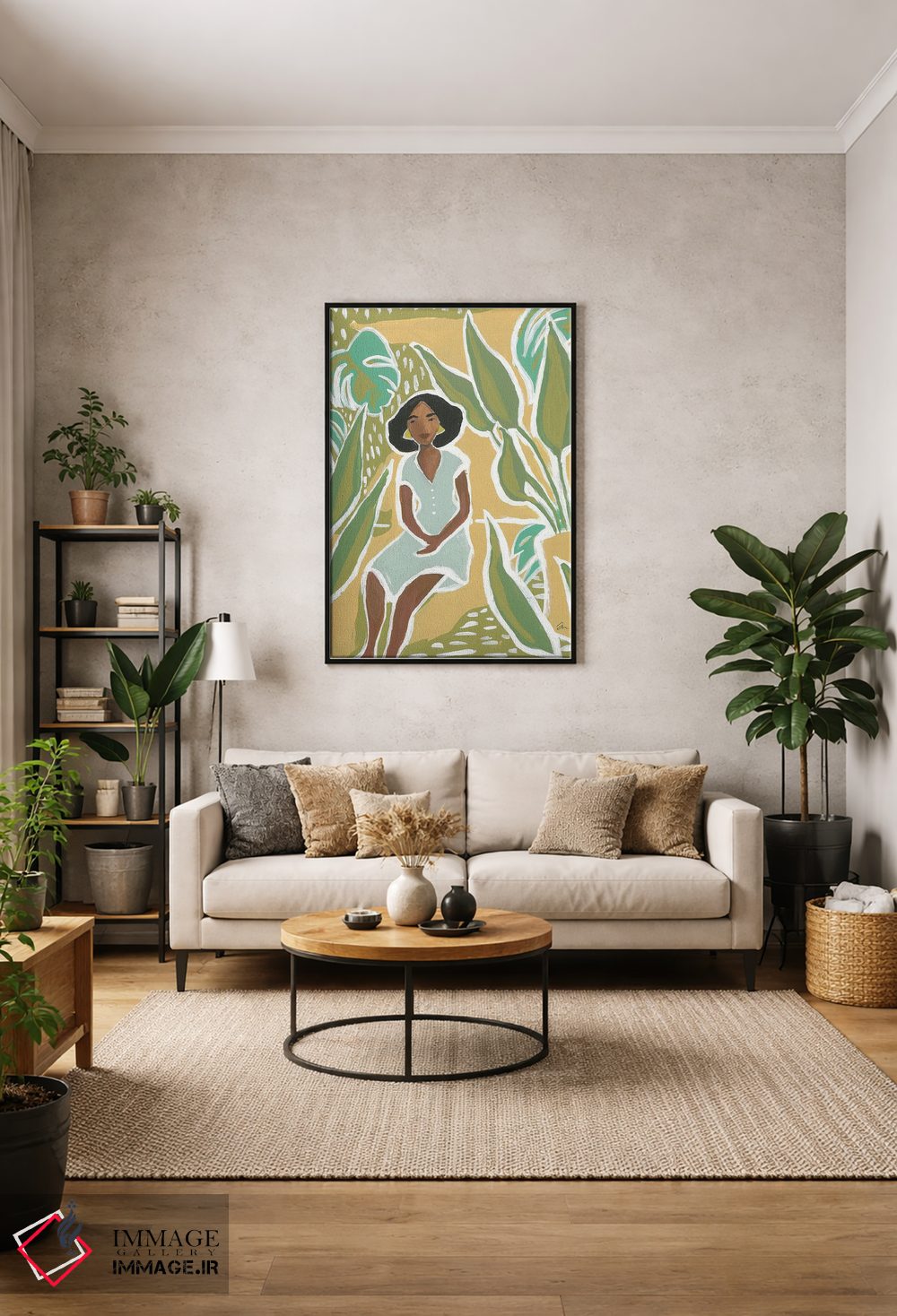 تابلو دکوراتیو آفتاب گرم اثر جسیکا مینگو - D2B