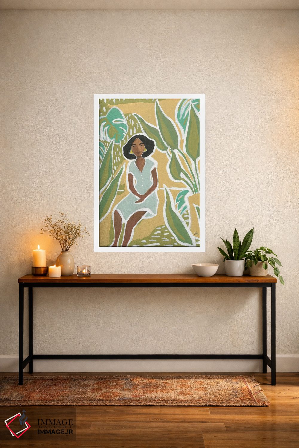 تابلو دکوراتیو آفتاب گرم اثر جسیکا مینگو - D4W