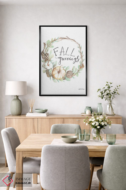 تابلو دکوراتیو تبریک های پاییزی اثر جسیکا مینگو - D6B