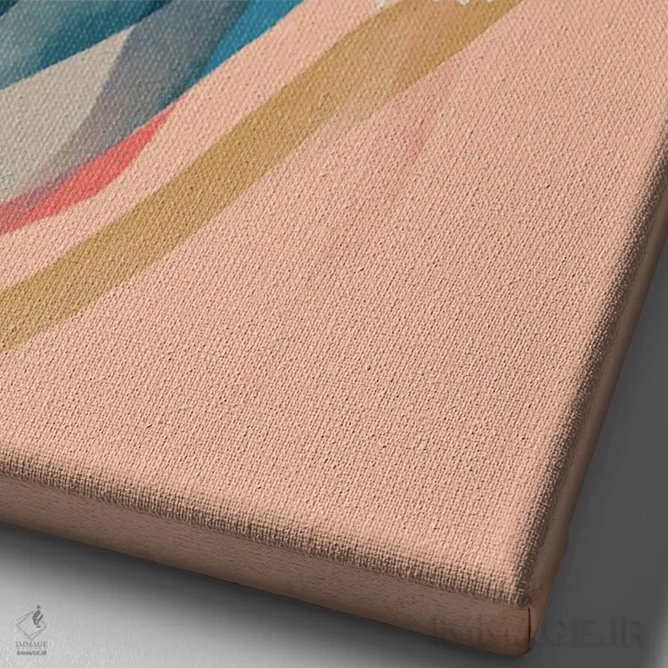 تابلو انتزاعی چیزهای زیبا زمان می برند اثر مورگان هارپر نیکولز - نمای نزدیک بافت بوم