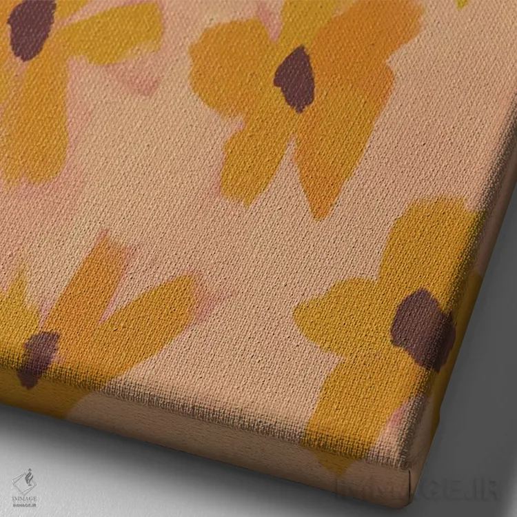 تابلو مدرن همیشه کسی باش که متوجه می شود اثر مورگان هارپر نیکولز - نمای نزدیک بافت بوم