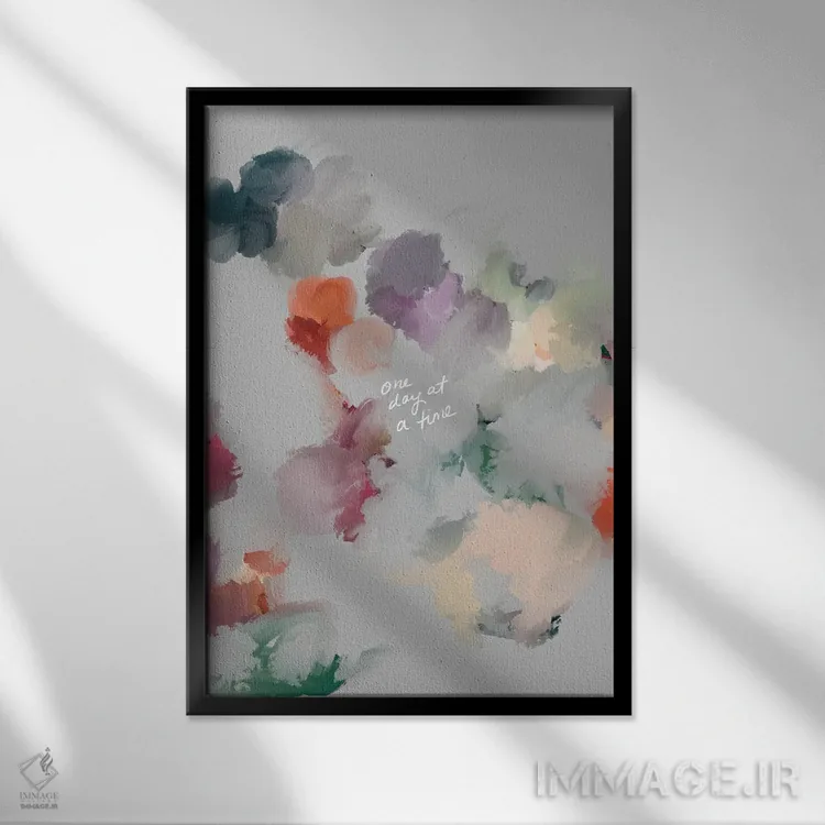 تابلو مدرن روزی یک روز اثر مورگان هارپر نیکولز - نمای قابدار مشکی