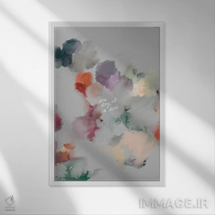 تابلو مدرن روزی یک روز اثر مورگان هارپر نیکولز - نمای قابدار سفید