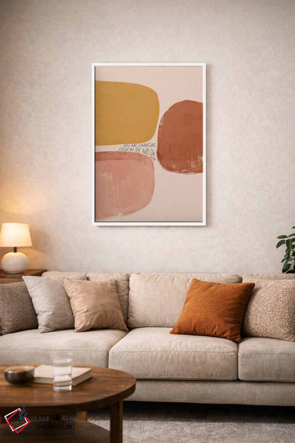 تابلو مینیمال تغییر کردن حتی در انتظار اثر مورگان هارپر نیکولز - D2W
