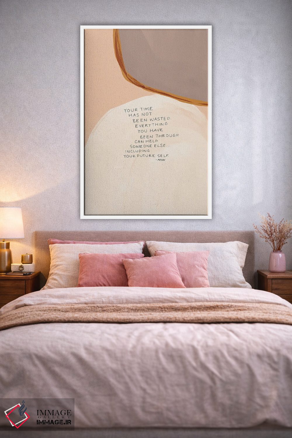 تابلو مدرن وقتت هدر نرفته است اثر مورگان هارپر نیکولز - D2W