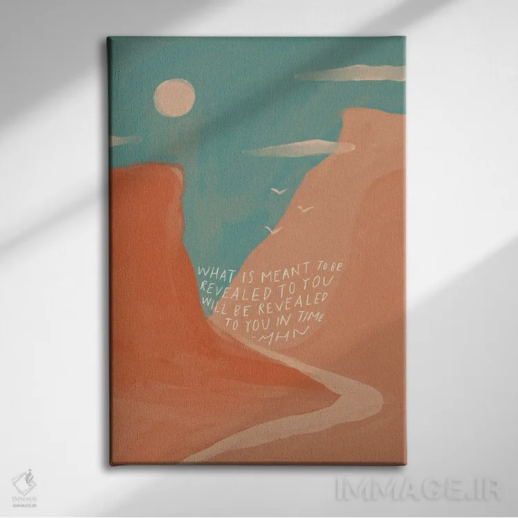 تابلو مدرن تنگه های گرم اثر مورگان هارپر نیکولز - نمای روبهرو روی دیوار