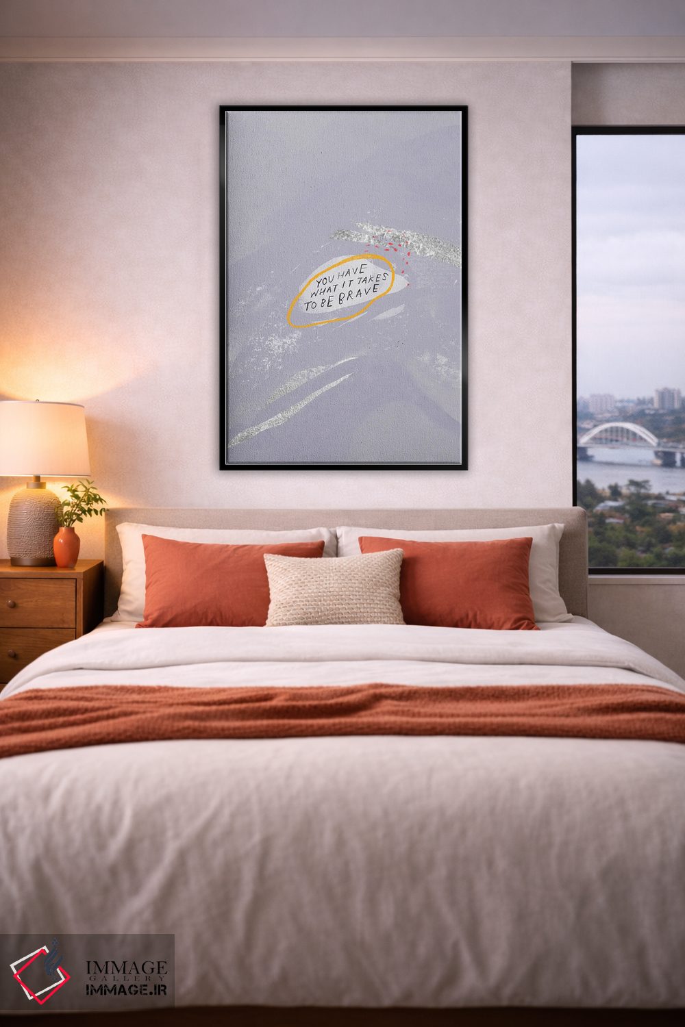 تابلو مدرن تو آنچه برای شجاعت لازم است را داری اثر مورگان هارپر نیکولز - D5B