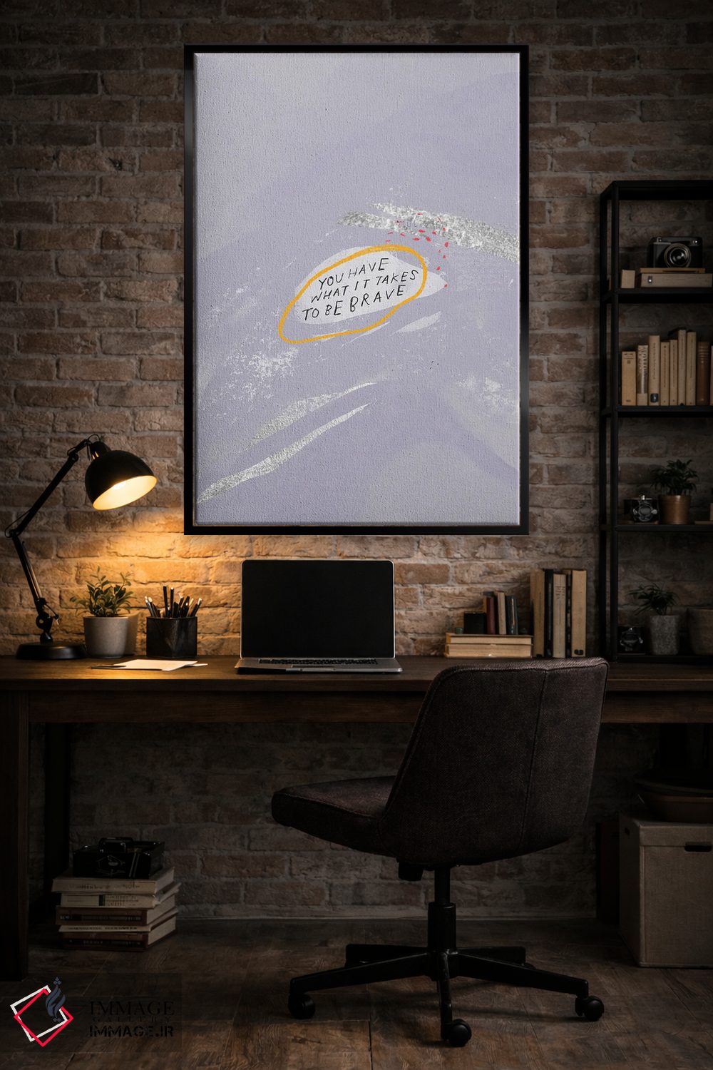 تابلو مدرن تو آنچه برای شجاعت لازم است را داری اثر مورگان هارپر نیکولز - D6B