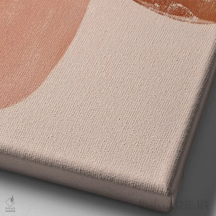 تابلو مدرن حتی در انتظار بودن هم تغییر می کنی اثر مورگان هارپر نیکولز - نمای نزدیک بافت بوم