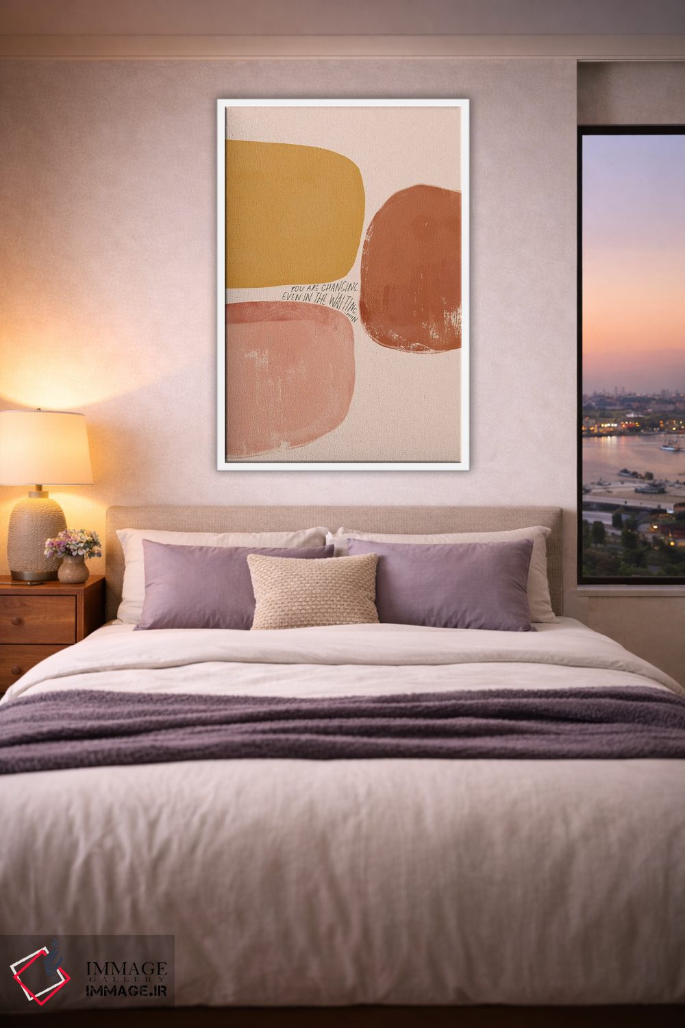 تابلو مدرن حتی در انتظار بودن هم تغییر می کنی اثر مورگان هارپر نیکولز - D3W