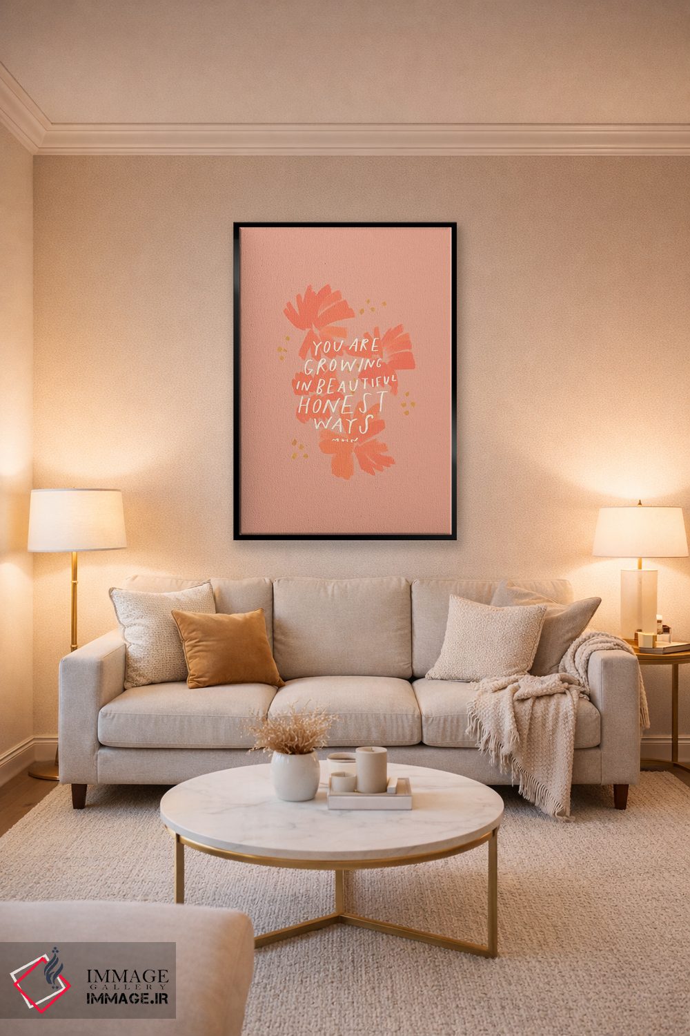 تابلو مدرن تو به روش های زیبا و صادقانه رشد می کنی اثر مورگان هارپر نیکولز - D4B