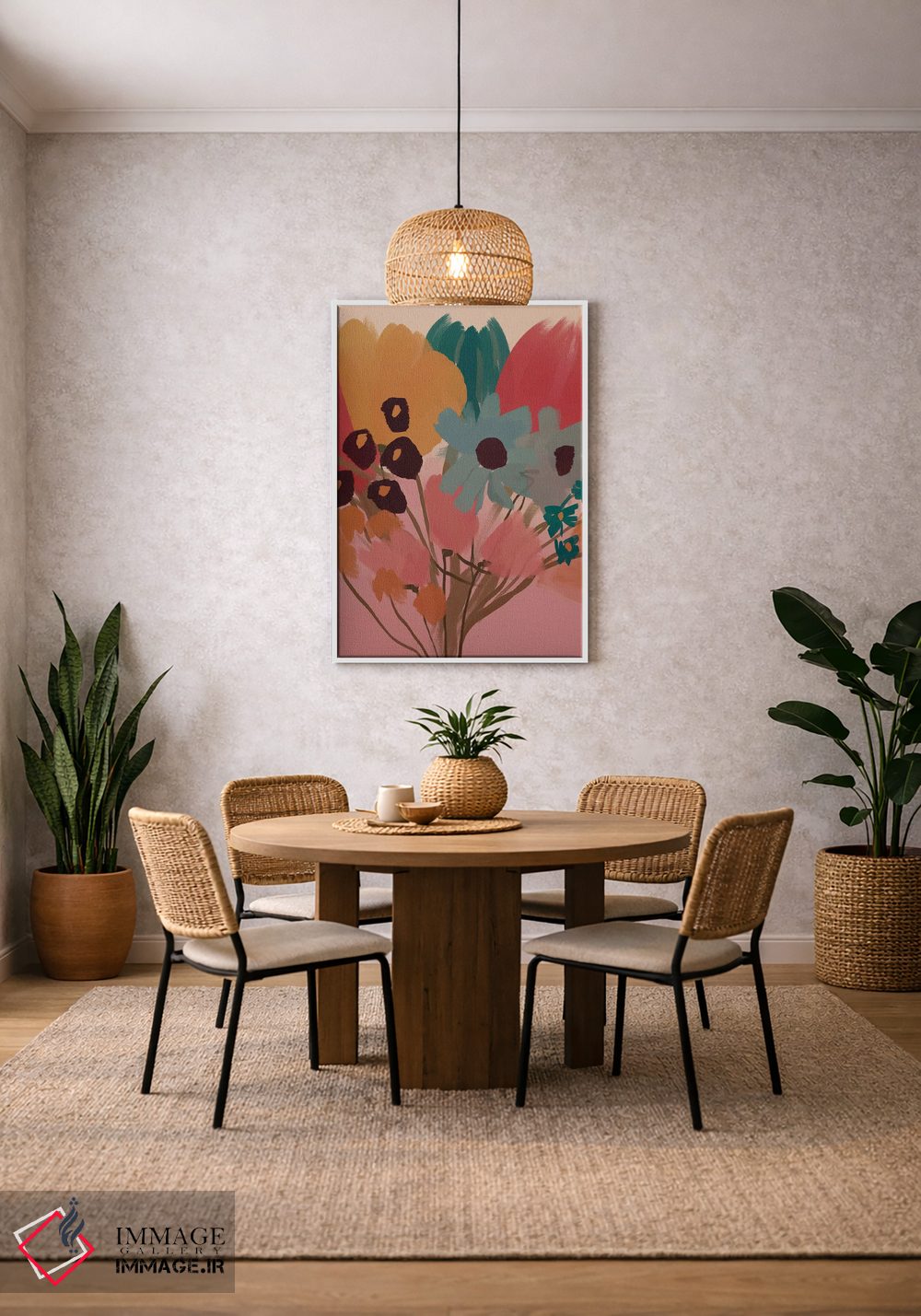 تابلو مدرن دسته گل اثر مورگان هارپر نیکولز - D2W