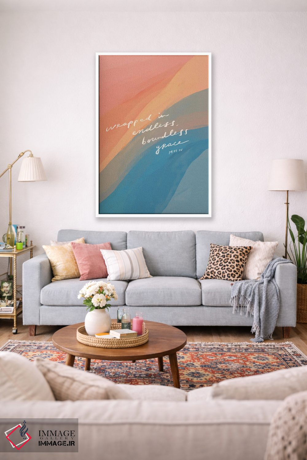 تابلو مدرن پیچیده شده در فیض بی پایان و بی کران اثر مورگان هارپر نیکولز - D1W