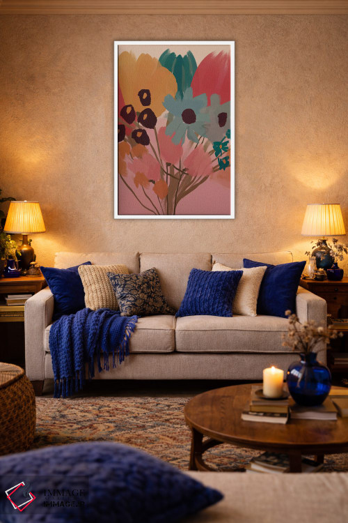 تابلو مدرن دسته گل اثر مورگان هارپر نیکولز - D3W