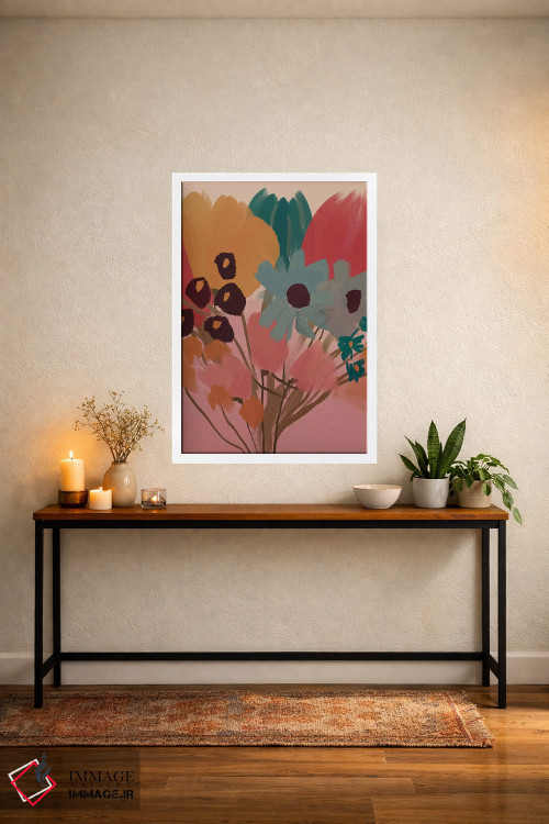 تابلو مدرن دسته گل اثر مورگان هارپر نیکولز - D4W