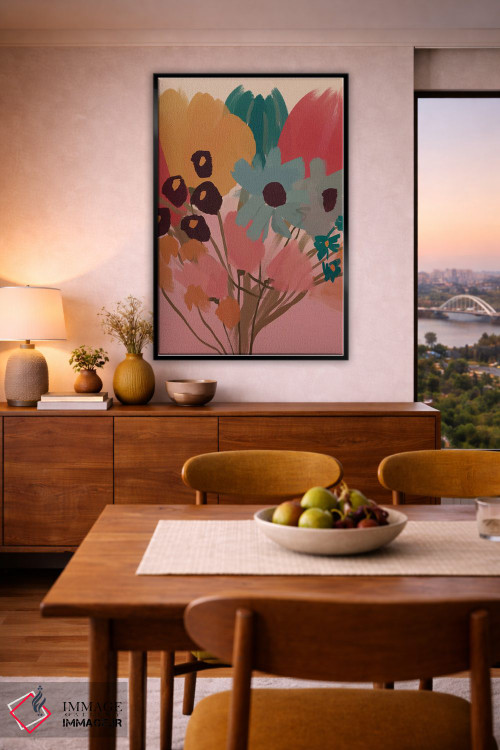 تابلو مدرن دسته گل اثر مورگان هارپر نیکولز - D6B