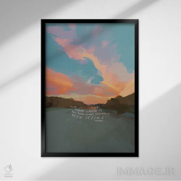 تابلو مدرن تو بیش از آنچه تا به حال دیده ای هستی اثر مورگان هارپر نیکولز - نمای قابدار مشکی