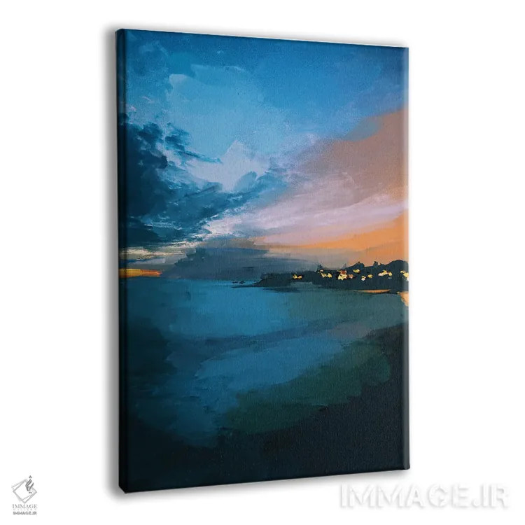 تابلو انتزاعی غروب لاگونا اثر مورگان هارپر نیکولز - نمای پرسپکتیو محصول