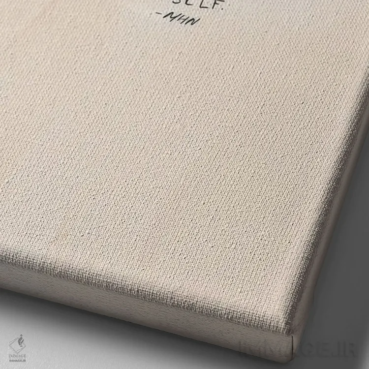 تابلو انتزاعی خود آینده اثر مورگان هارپر نیکولز - نمای نزدیک بافت بوم