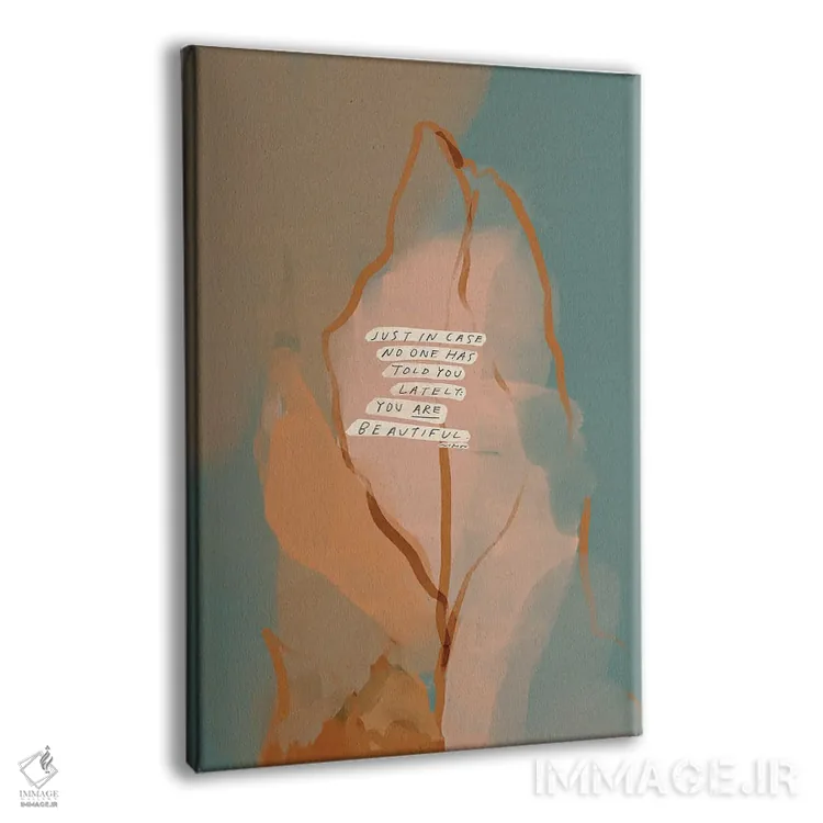 تابلو انتزاعی فقط اگر کسی بهت نگفته باشد اثر مورگان هارپر نیکولز - نمای پرسپکتیو محصول