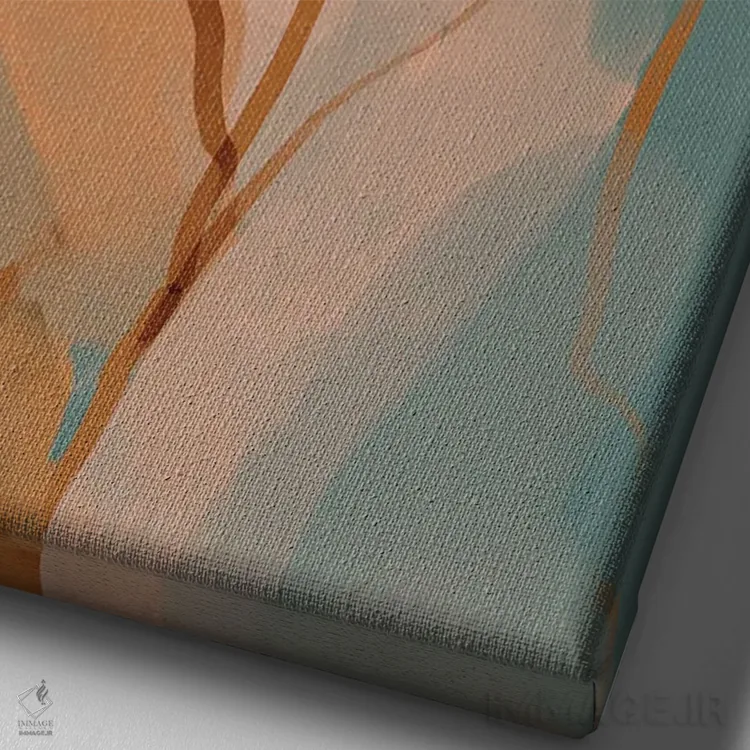 تابلو انتزاعی فقط اگر کسی بهت نگفته باشد اثر مورگان هارپر نیکولز - نمای نزدیک بافت بوم