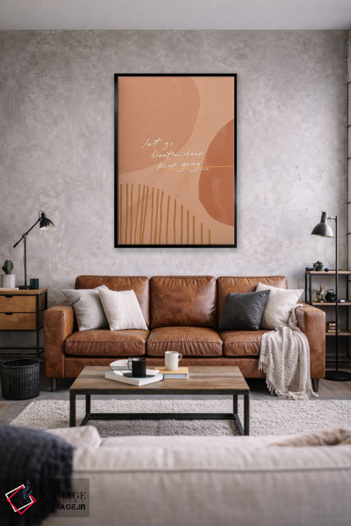 تابلو مینیمال رها کن، عمیق نفس بکش، ادامه بده اثر مورگان هارپر نیکولز - D2B