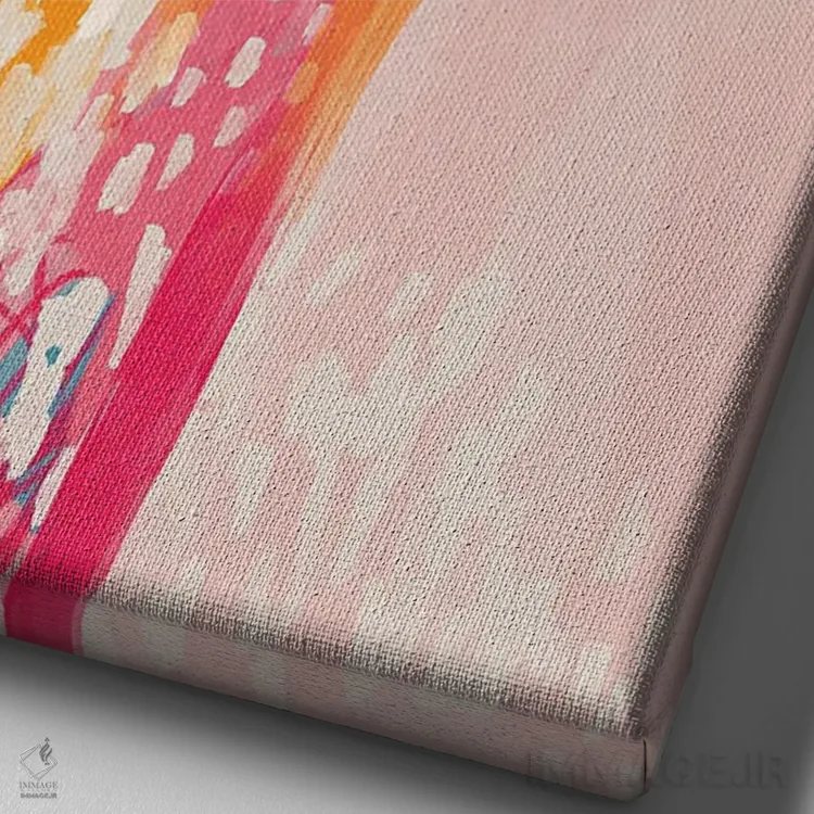 تابلو انتزاعی شاید اوضاع فرق کند اثر مورگان هارپر نیکولز - نمای نزدیک بافت بوم