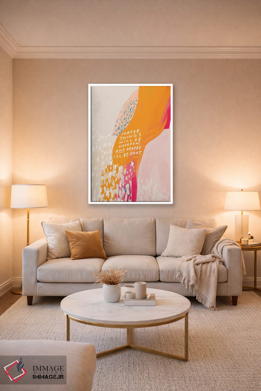 تابلو انتزاعی شاید اوضاع فرق کند اثر مورگان هارپر نیکولز - D3W
