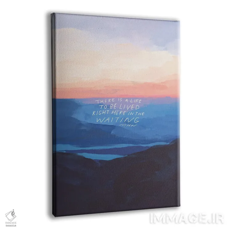 تابلو انتزاعی همین جا در انتظار اثر مورگان هارپر نیکولز - نمای پرسپکتیو محصول