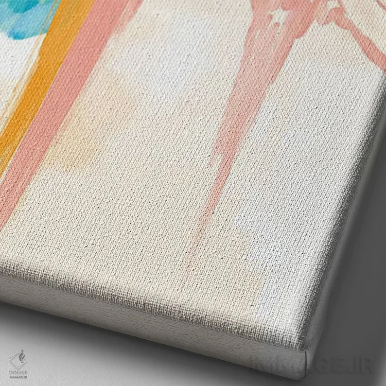 تابلو مدرن رشد آرام و پیوسته اثر مورگان هارپر نیکولز - نمای نزدیک بافت بوم