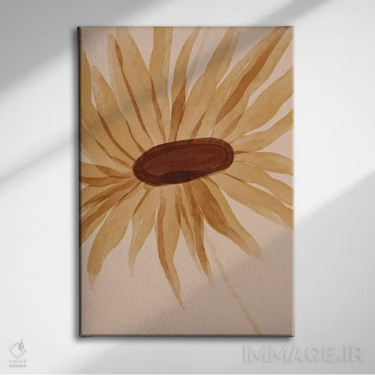 تابلو مدرن آفتابگردان اثر مورگان هارپر نیکولز - نمای روبهرو روی دیوار