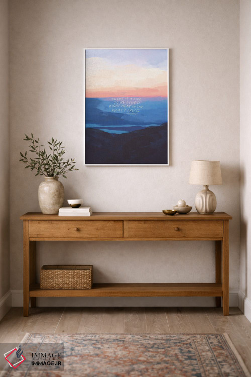 تابلو انتزاعی همین جا در انتظار اثر مورگان هارپر نیکولز - D1W