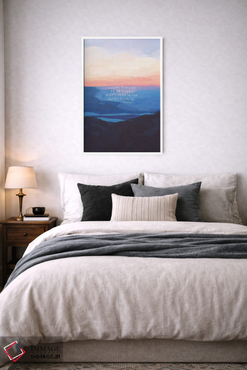 تابلو انتزاعی همین جا در انتظار اثر مورگان هارپر نیکولز - D5W