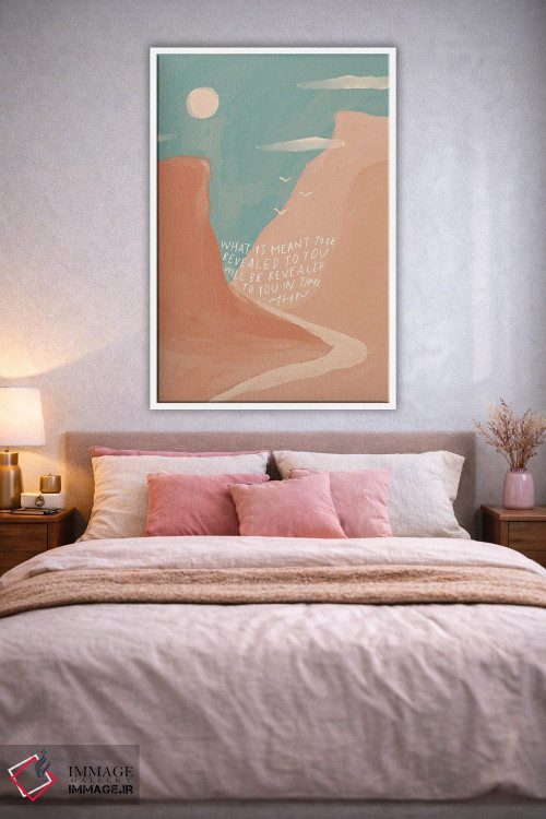 تابلو انتزاعی در زمان برای تو آشکار شده اثر مورگان هارپر نیکولز - D1W