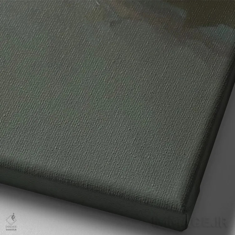 تابلو مدرن جاده غروب اثر مورگان هارپر نیکولز - نمای نزدیک بافت بوم