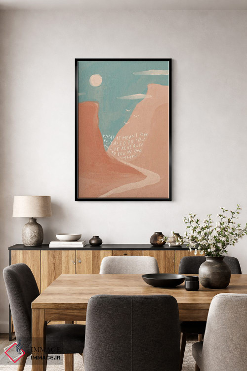 تابلو انتزاعی در زمان برای تو آشکار شده اثر مورگان هارپر نیکولز - D3B