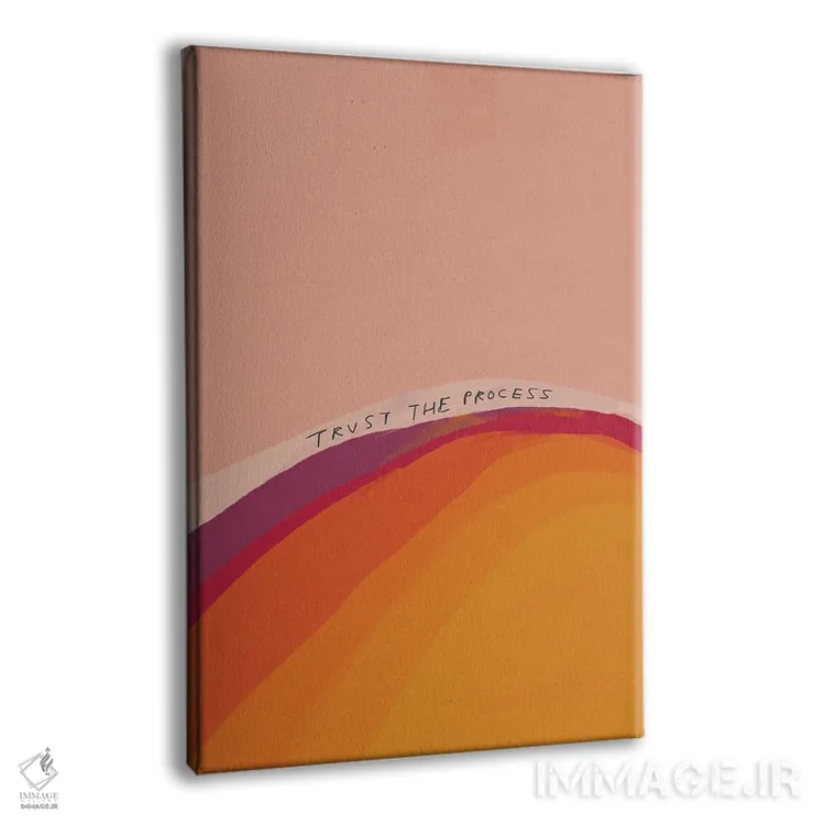 تابلو مینیمال به فرایند اعتماد کن اثر مورگان هارپر نیکولز - نمای پرسپکتیو محصول
