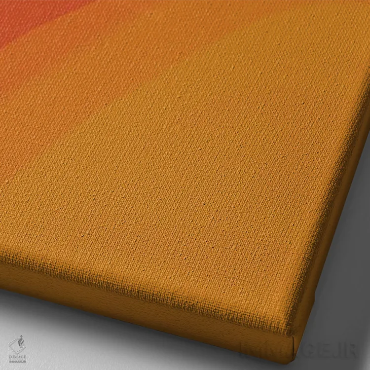 تابلو مینیمال به فرایند اعتماد کن اثر مورگان هارپر نیکولز - نمای نزدیک بافت بوم