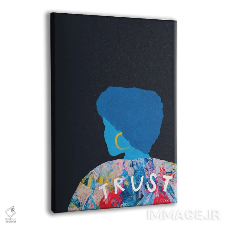 تابلو مدرن زن اعتماد اثر مورگان هارپر نیکولز - نمای پرسپکتیو محصول