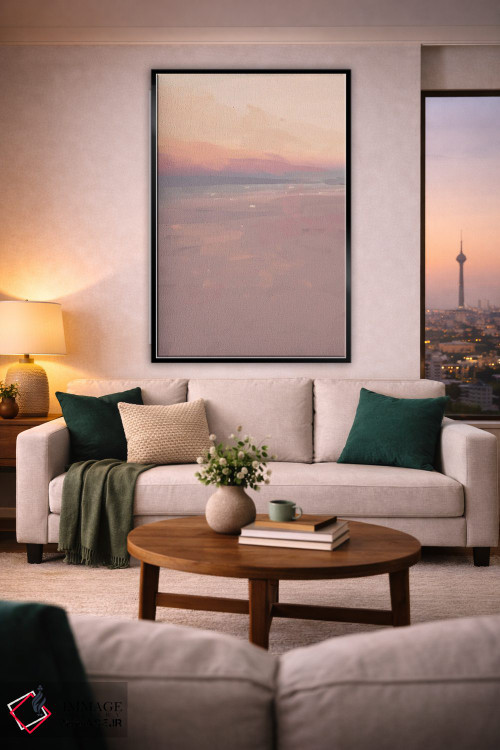 تابلو مینیمال ساحل غروب اثر مورگان هارپر نیکولز - D2B