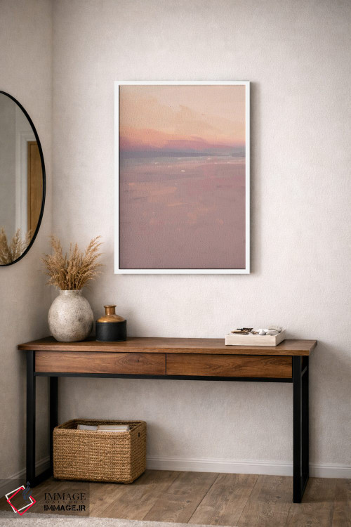 تابلو مینیمال ساحل غروب اثر مورگان هارپر نیکولز - D3W