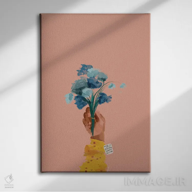 تابلو مینیمال تو راه زیادی آمده ای اثر مورگان هارپر نیکولز - نمای روبهرو روی دیوار