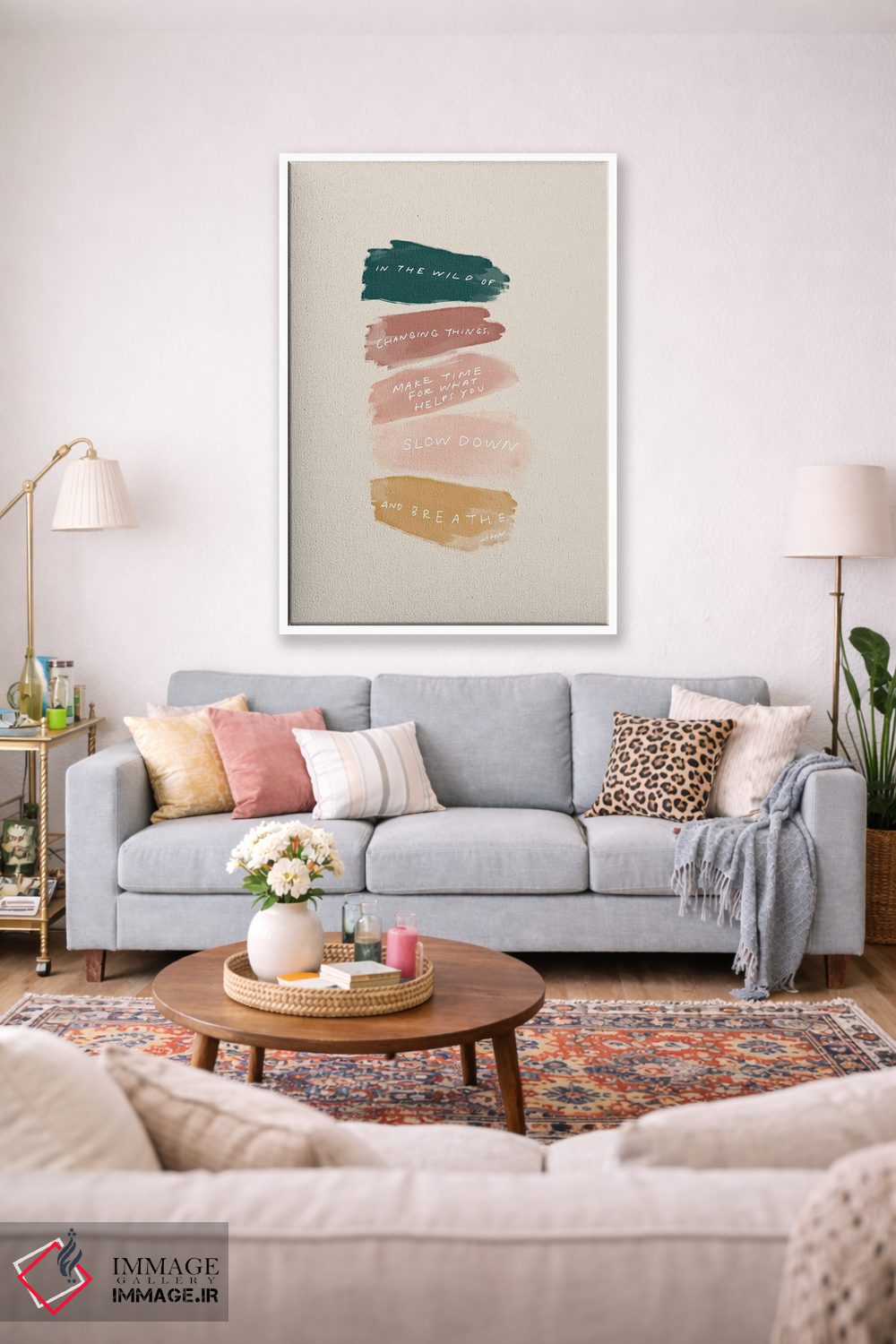 تابلو مینیمال وحشی تغییر چیزها اثر مورگان هارپر نیکولز - D1W