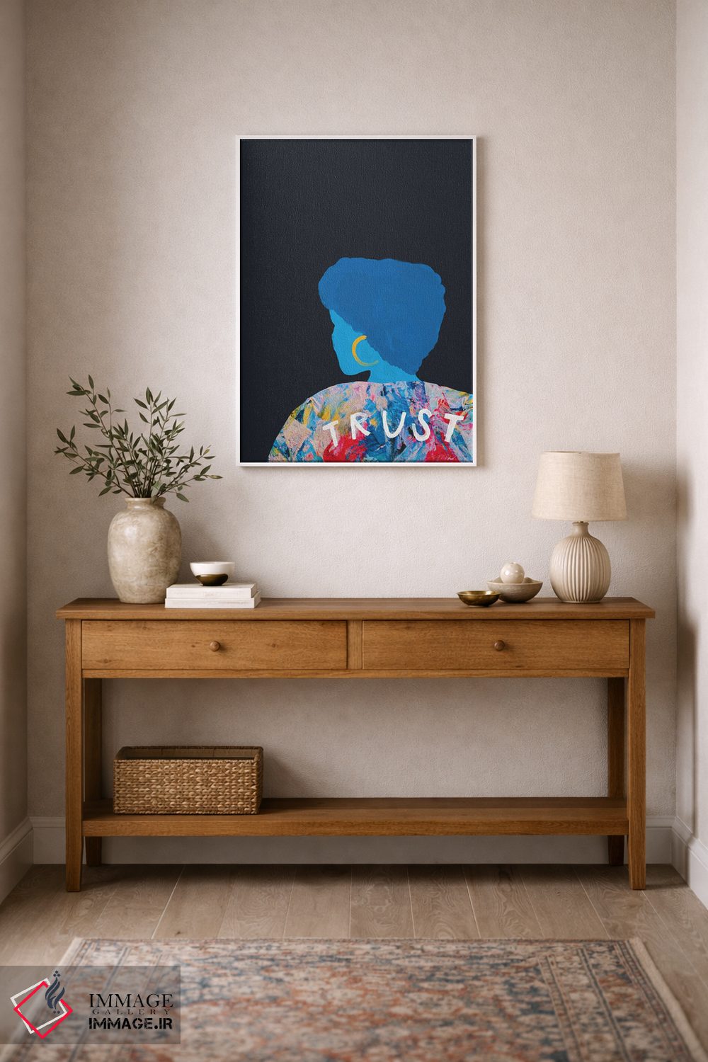تابلو مدرن زن اعتماد اثر مورگان هارپر نیکولز - D1W