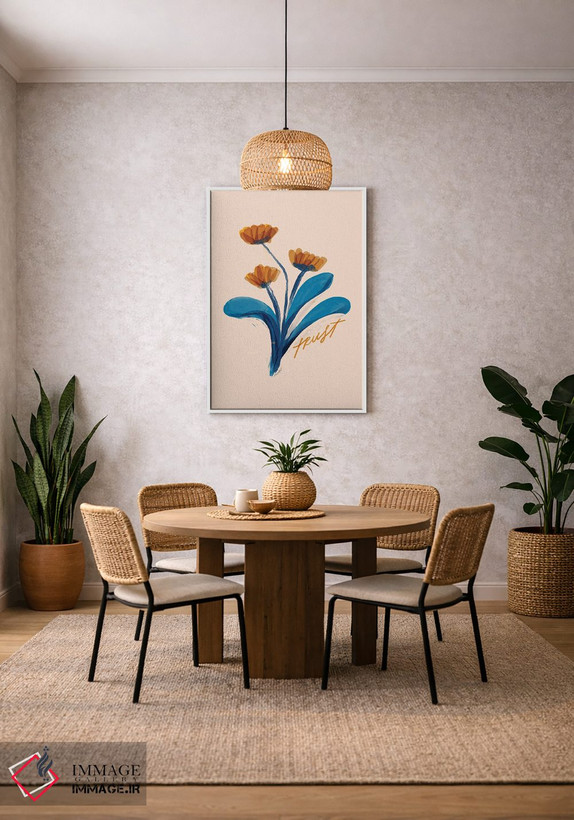 تابلو مینیمال به گل ها اعتماد کن اثر مورگان هارپر نیکولز - D2W