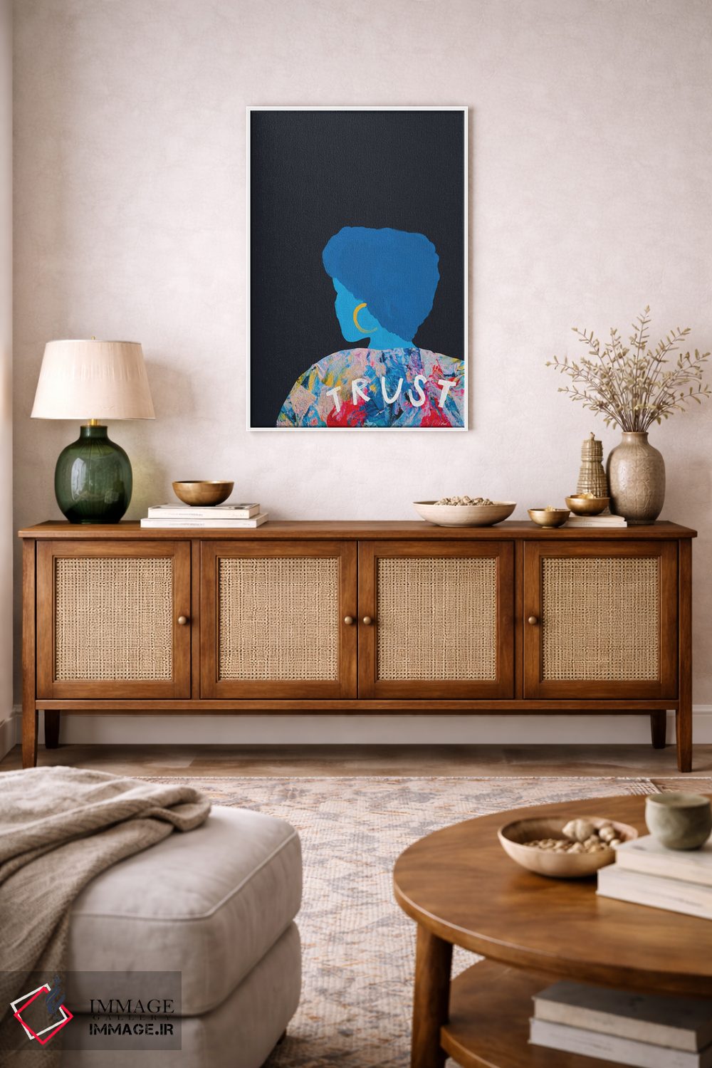 تابلو مدرن زن اعتماد اثر مورگان هارپر نیکولز - D3W