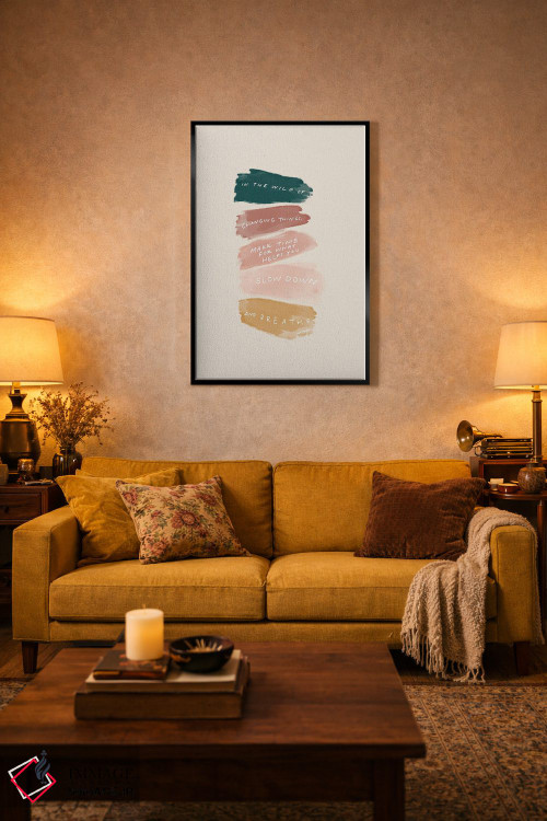 تابلو مینیمال وحشی تغییر چیزها اثر مورگان هارپر نیکولز - D5B