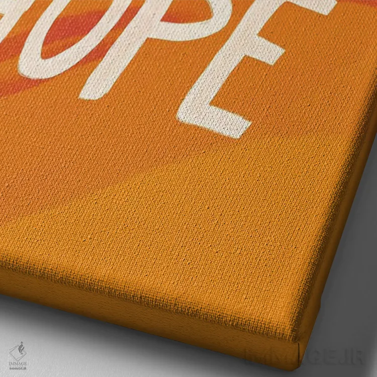 تابلو مدرن خمیده به سوی امید اثر مورگان هارپر نیکولز - نمای نزدیک بافت بوم